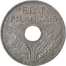 Coin, France, État français, 20 Centimes, 1944, Paris, EF(40-45), Zinc