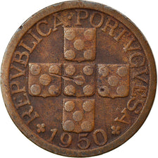 Coin, Portugal, 10 Centavos, 1950, EF(40-45), Bronze, KM:583