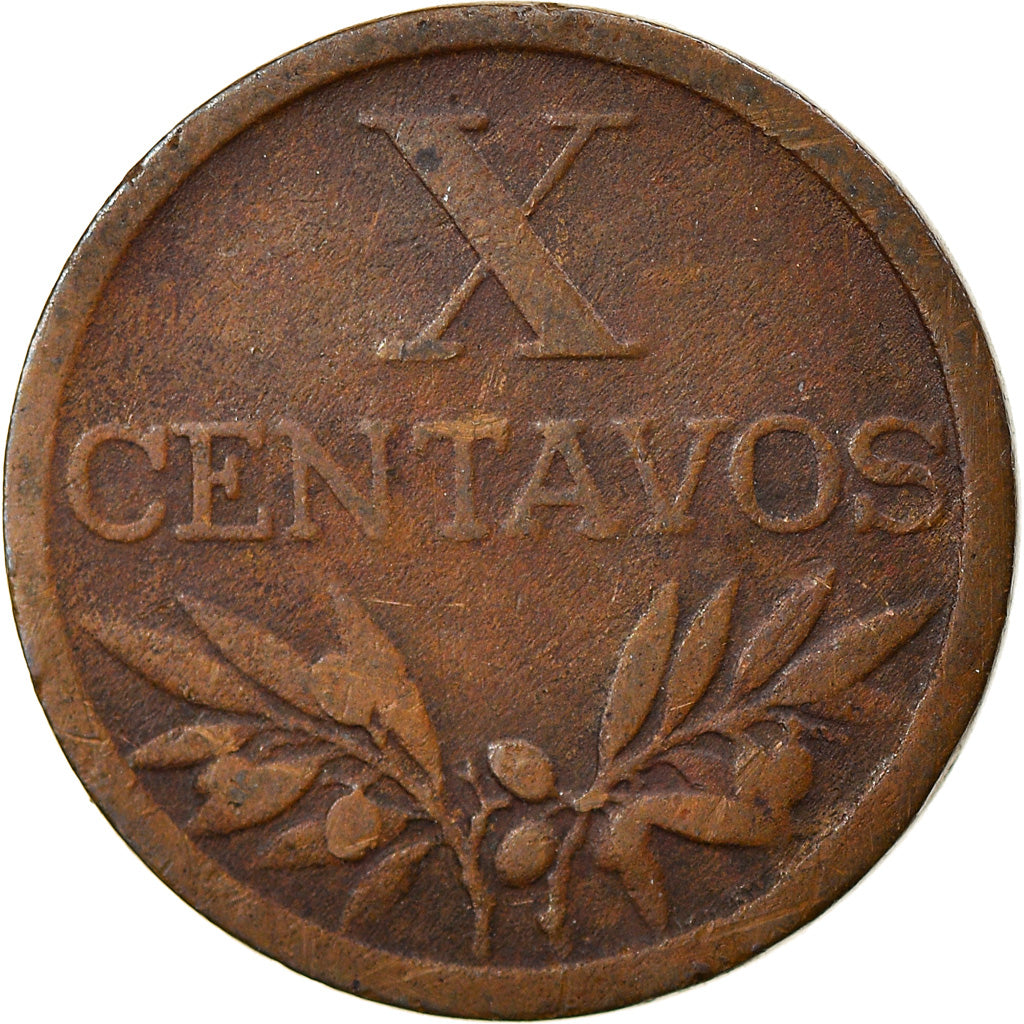 Coin, Portugal, 10 Centavos, 1950, EF(40-45), Bronze, KM:583