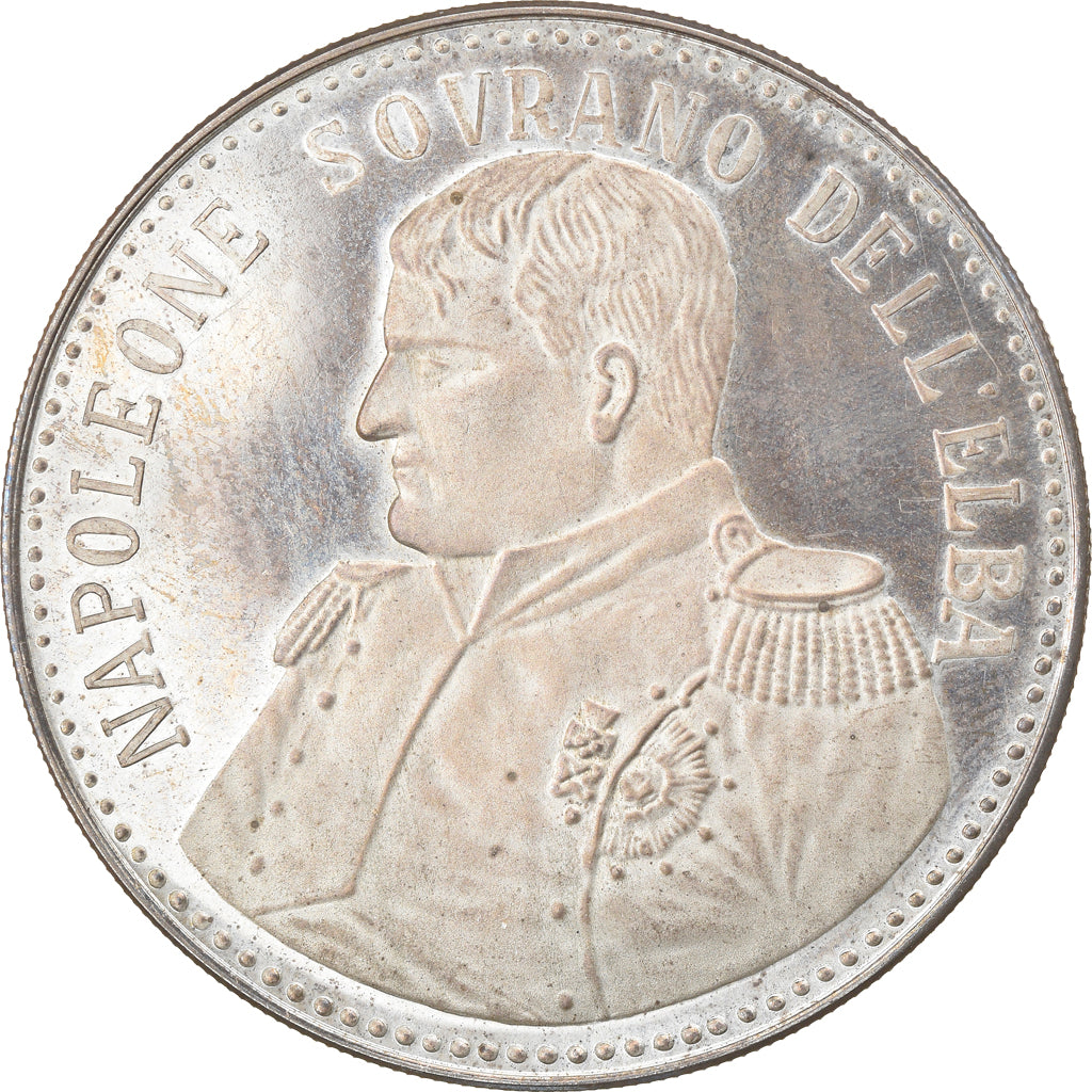 Italia, medaglia, Napoleone Sovrano Dell'Elba, History, 1814-1815, Galoppi, SPL