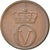 Moneda, Noruega, Olav V, 2 Öre, 1966, MBC, Bronce, KM:410