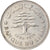 Moneda, Líbano, 50 Piastres, 1969, MBC, Níquel, KM:28.1