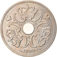 Coin, Denmark, Margrethe II, 5 Kroner, 1990, Copenhagen, EF(40-45)