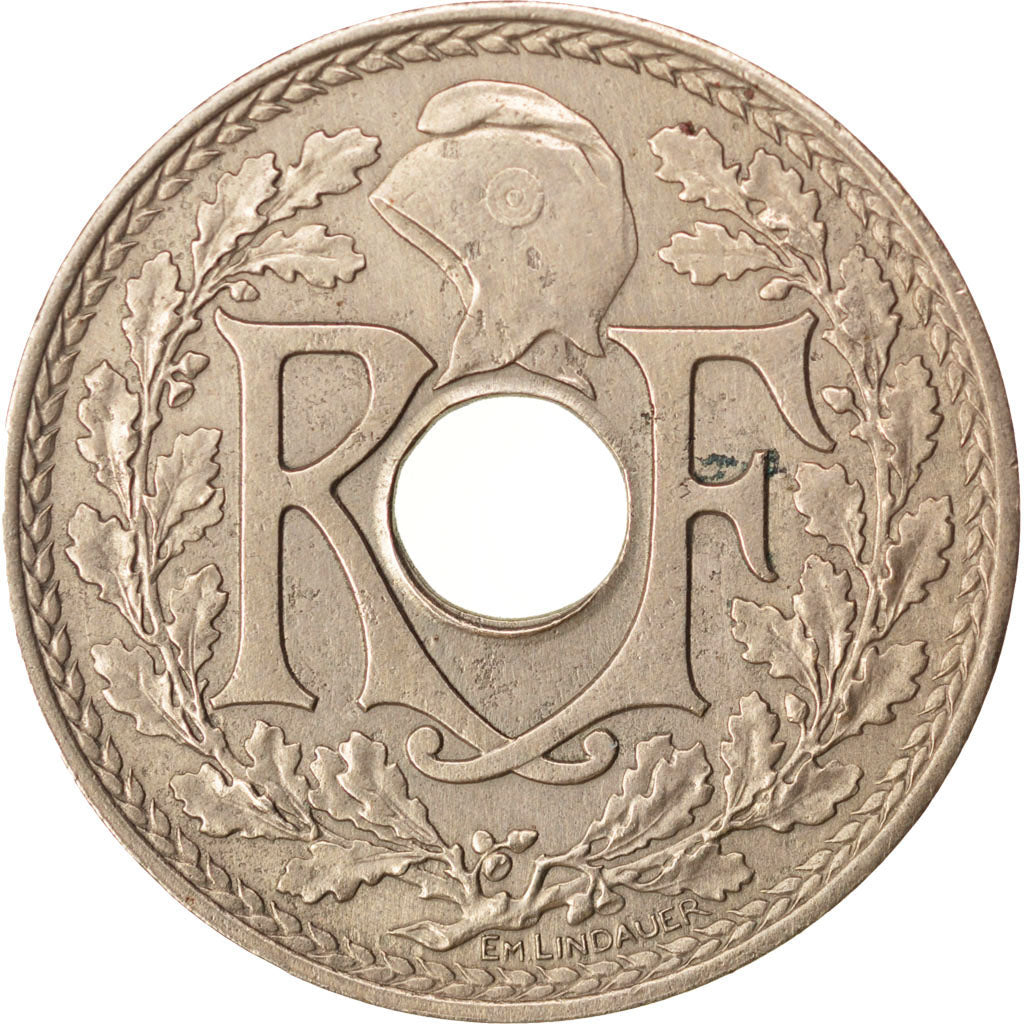 FRANCE, Lindauer, 25 Centimes, 1940, KM #867b, EF(40-45), Nickel-Bronze, 24,...
