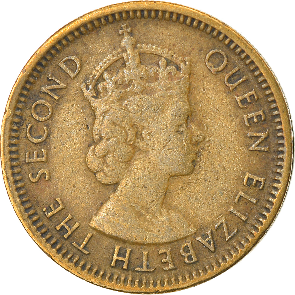 Monnaie, Hong Kong, Elizabeth II, 5 Cents, 1963, TTB, Nickel-brass, KM:29.1