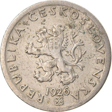 Coin, Czechoslovakia, 20 Haleru, 1926, EF(40-45), Copper-nickel, KM:1