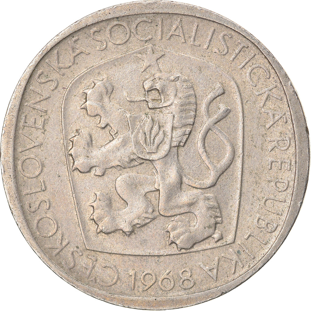 Moneda, Checoslovaquia, 3 Koruny, 1968, MBC, Cobre - níquel, KM:57