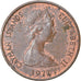 Moneda, Islas Caimán, Elizabeth II, Cent, 1972, MBC, Bronce, KM:1