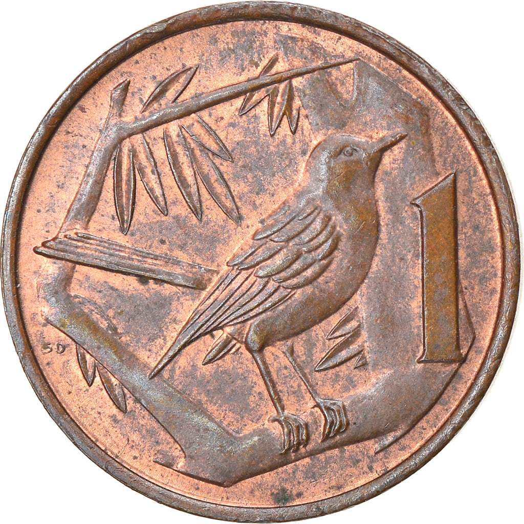 Munten, Kaaimaneilanden, Elizabeth II, Cent, 1972, ZF, Bronze, KM:1