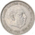 Moneda, España, Caudillo and regent, 25 Pesetas, 1957, BC+, Cobre - níquel