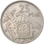 Moneda, España, Caudillo and regent, 25 Pesetas, 1957, BC+, Cobre - níquel