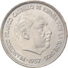 Coin, Spain, Caudillo and regent, 25 Pesetas, 1967, AU(55-58), Copper-nickel