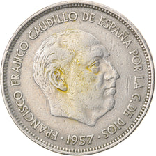 Coin, Spain, Caudillo and regent, 25 Pesetas, 1971, EF(40-45), Copper-nickel