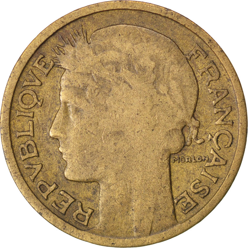 FRANCE, Morlon, 50 Centimes, 1947, KM #894.1, F(12-15), Aluminum-Bronze, 18,...