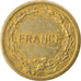 FRANCE, France Libre, 2 Francs, 1944, Philadelphia, KM #905, EF(40-45), Brass,..