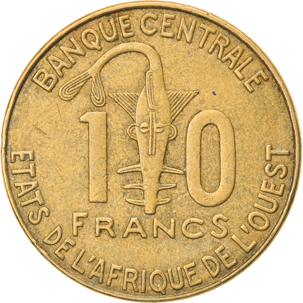 Munten, West Afrikaanse Staten, 10 Francs, 2012, ZF, Aluminum-Bronze, KM:10