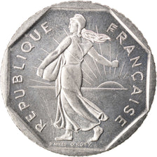 Münze, Frankreich, Semeuse, 2 Francs, 1991, UNZ, Nickel, KM:942.2