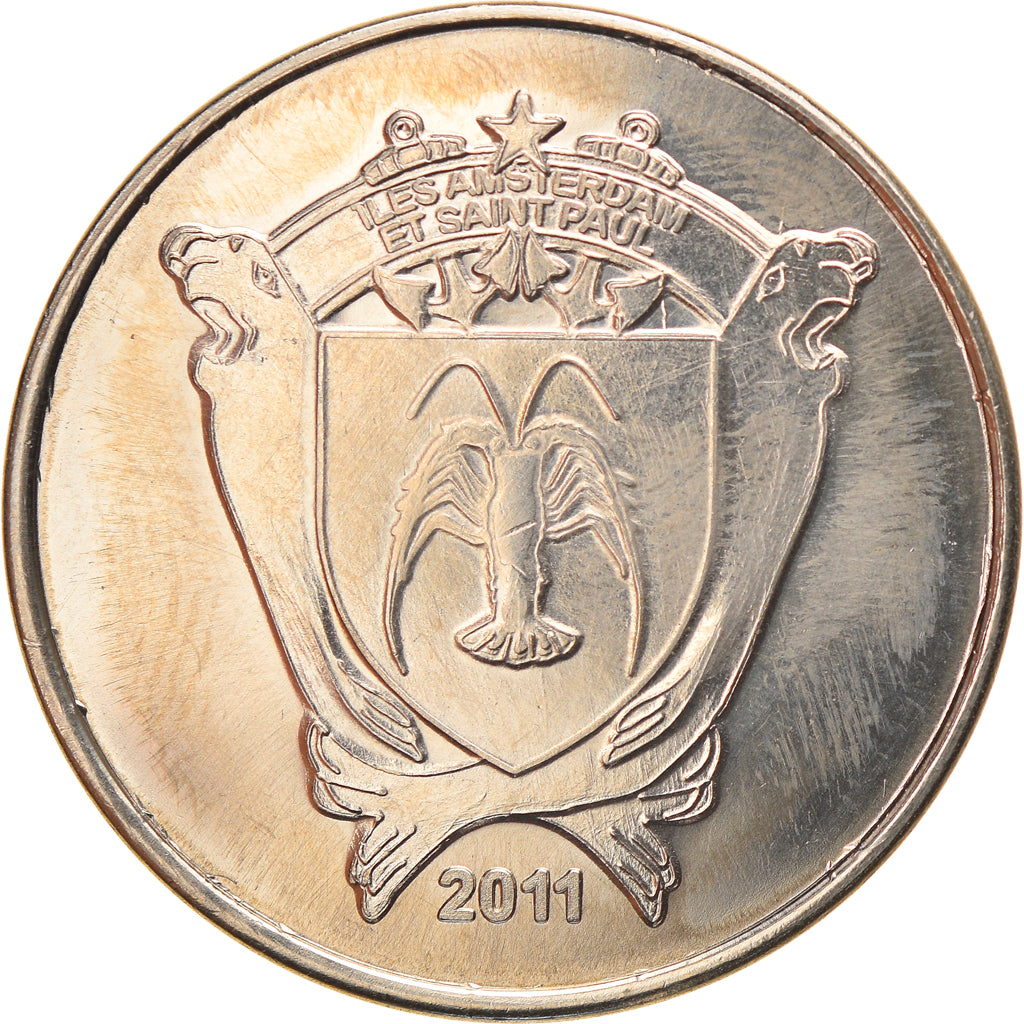 France, 20 Francs, Otarie, 2011, Iles Saint-Paul et Nouvelle Amsterdam, MS(63)
