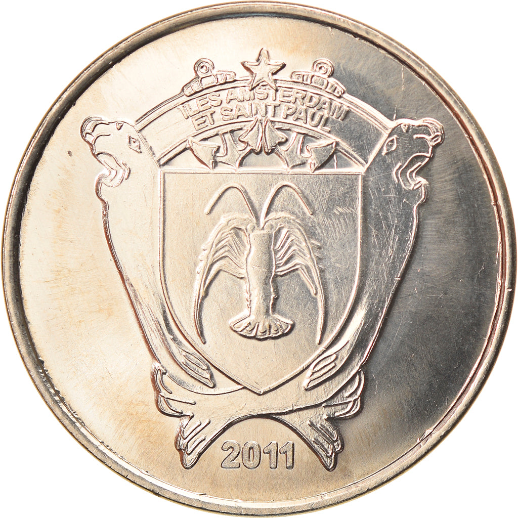 France, 20 Francs, Otarie, 2011, Iles Saint-Paul et Nouvelle Amsterdam, MS(63)