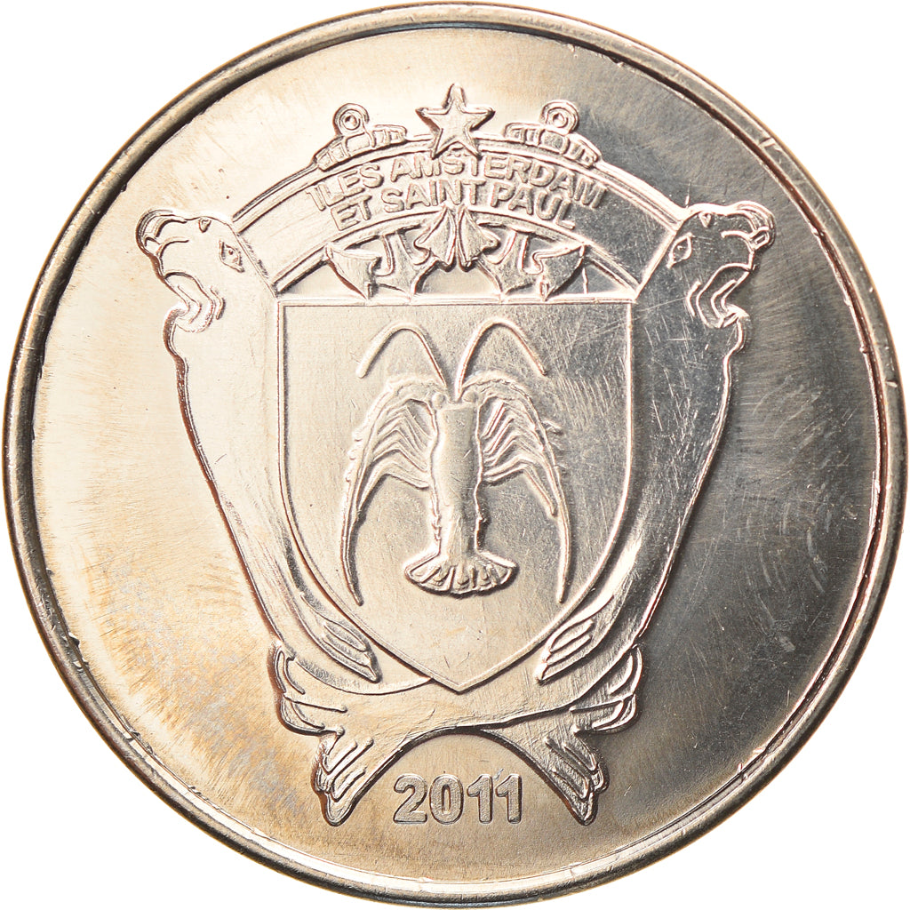 France, 20 Francs, Otarie, 2011, Iles Saint-Paul et Nouvelle Amsterdam, MS(63)