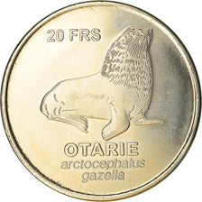 French Southern and Antartic Land, 20 Francs, Otarie, 2011, UNZ, Cupro-nickel