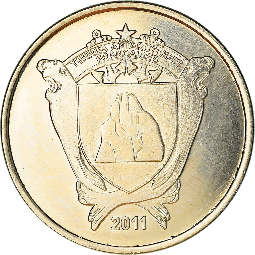 French Southern and Antartic Land, 20 Francs, Otarie, 2011, UNZ, Cupro-nickel