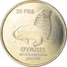 French Southern and Antartic Land, 20 Francs, Otarie, 2011, MS(63), Cupro-nickel