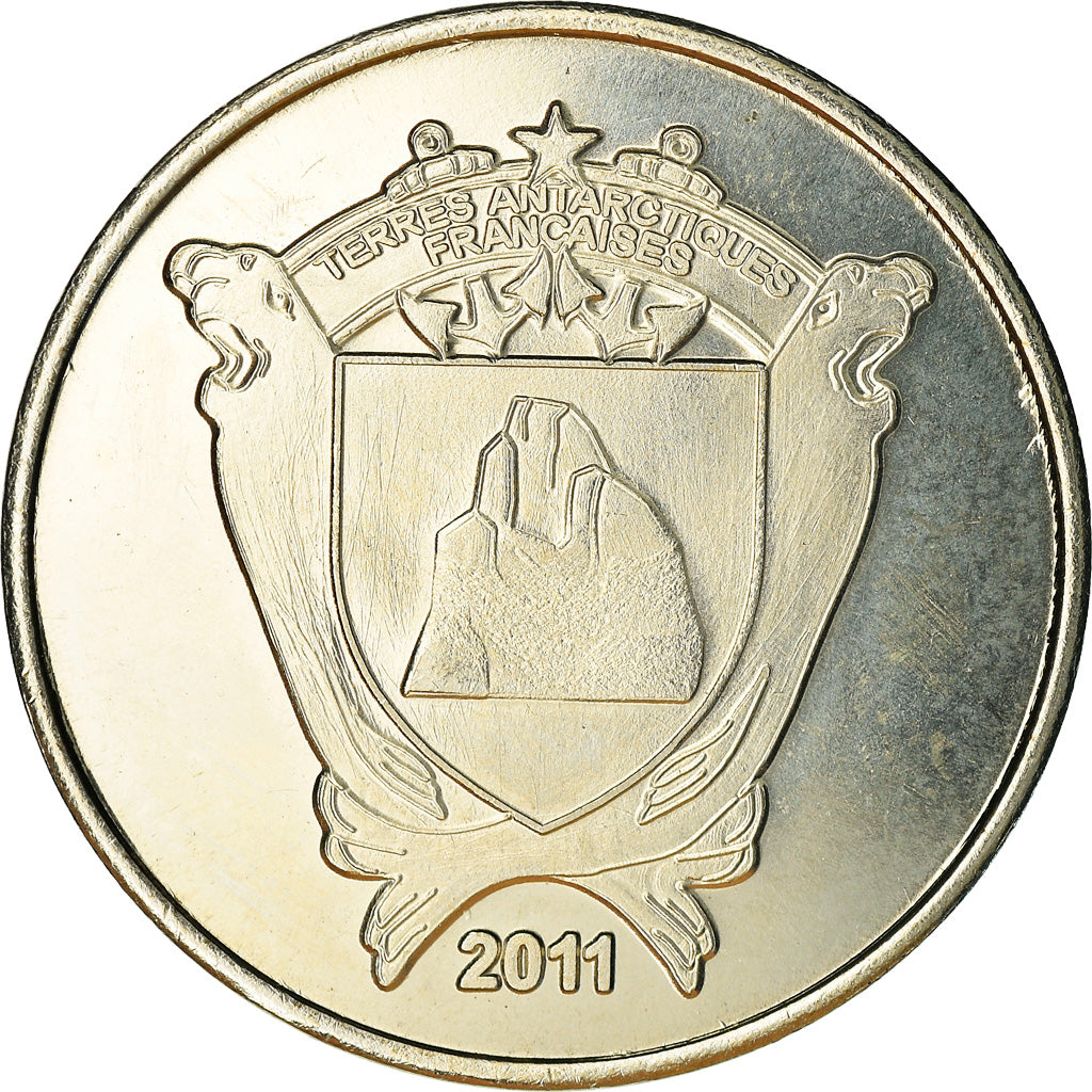 French Southern and Antartic Land, 50 Francs, Phoque, 2011, MS(63), Cupro-nickel