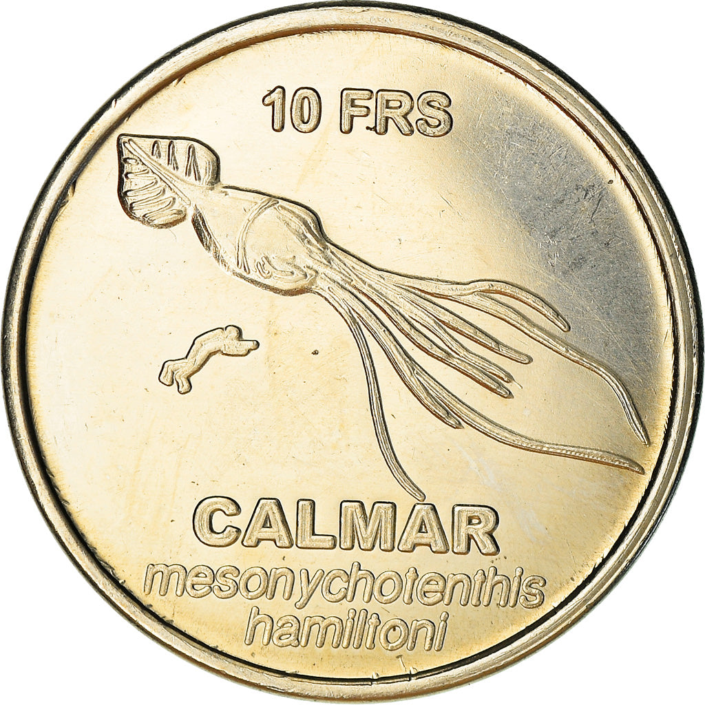 French Southern and Antartic Land, 10 Francs, Calmar, 2011, MS(63), Cupro-nickel