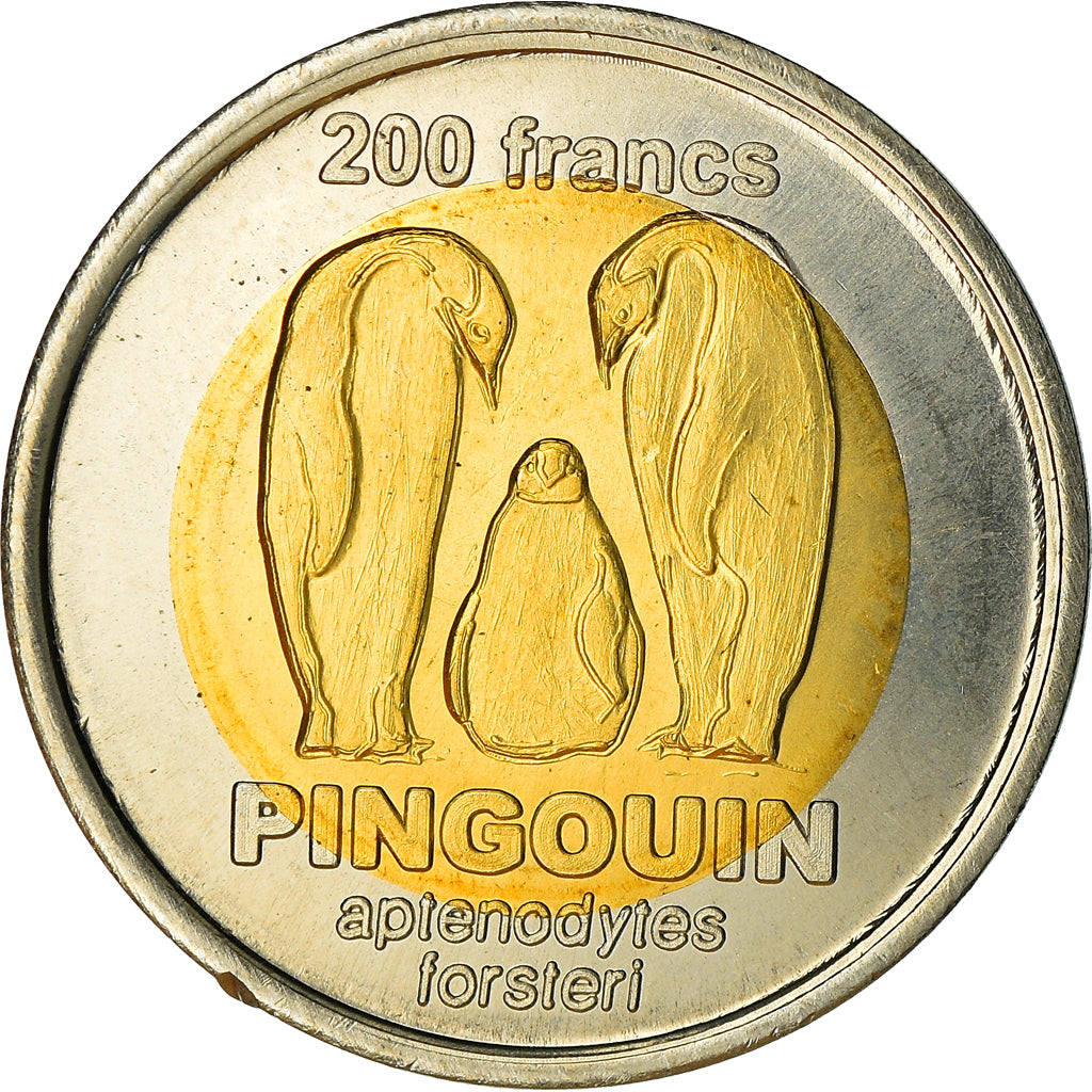 French Southern and Antartic Land, 200 Francs, Pingouin, 2011, MS(63)