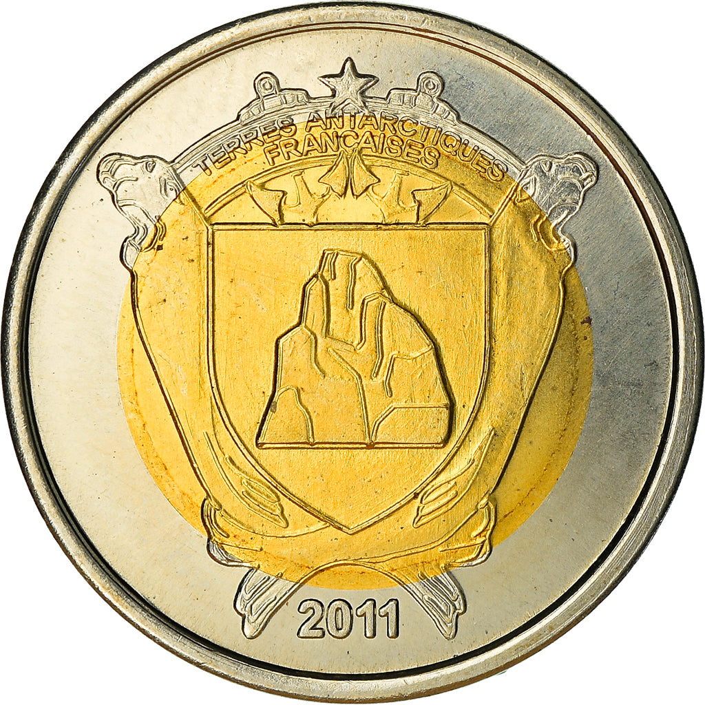 French Southern and Antartic Land, 200 Francs, Pingouin, 2011, MS(63)