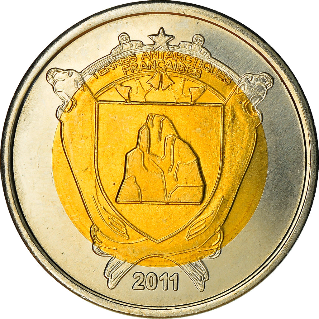 French Southern and Antartic Land, 200 Francs, Pingouin, 2011, MS(63)