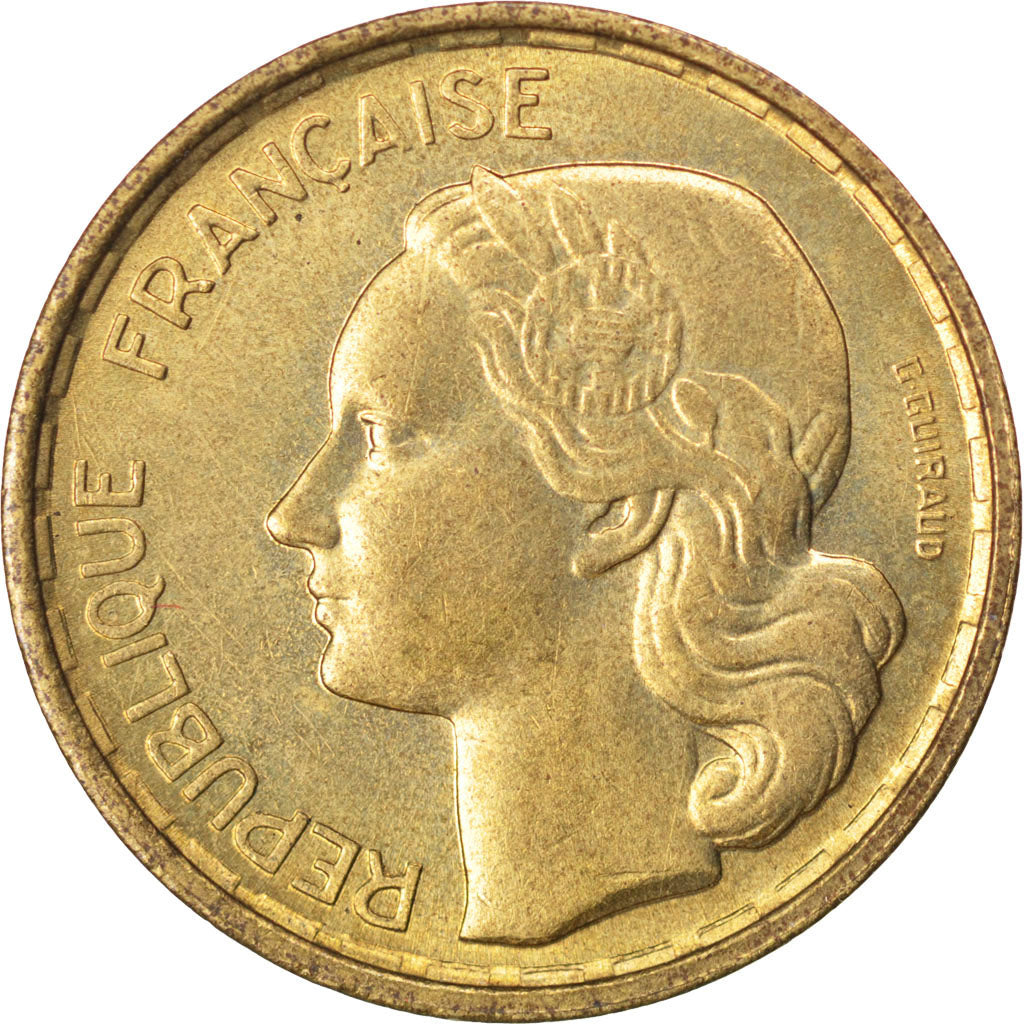 Coin, France, Guiraud, 10 Francs, 1951, Beaumont le Roger, MS(60-62)