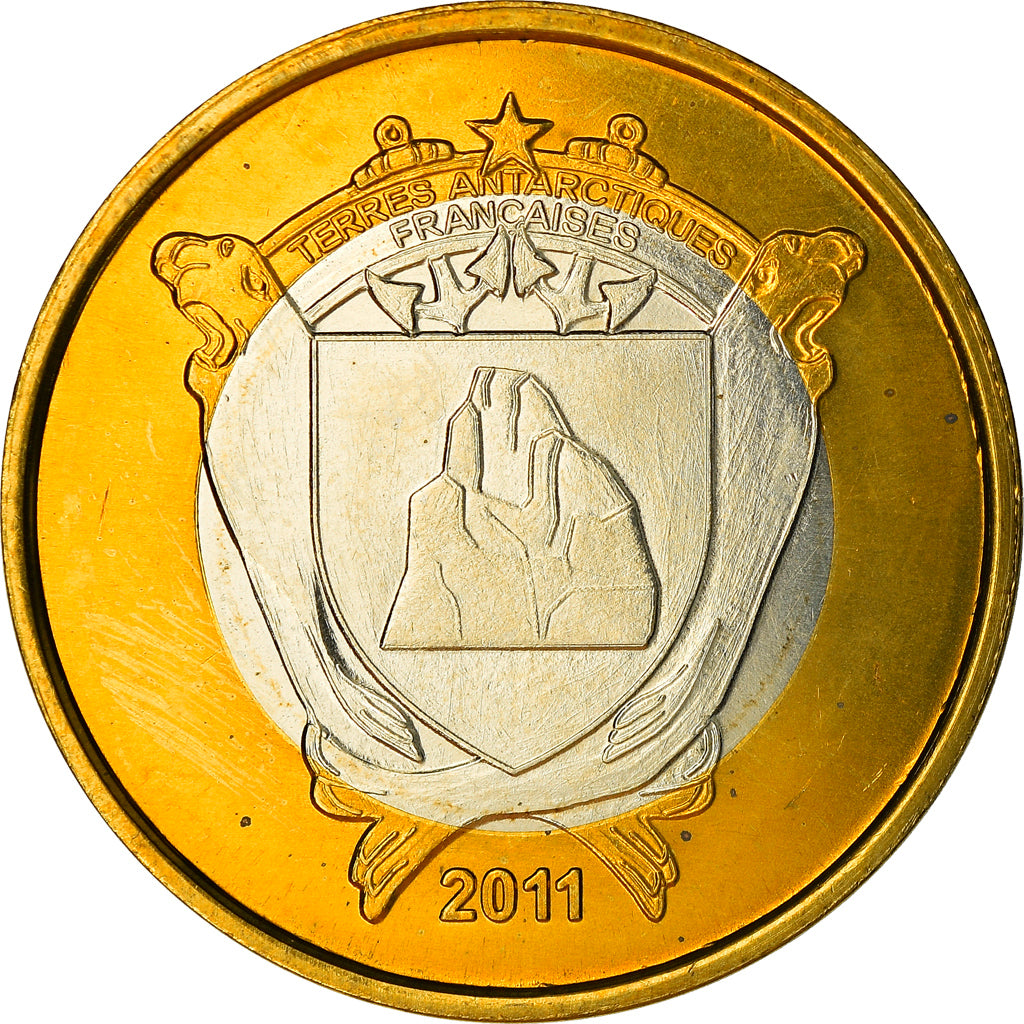 French Southern and Antartic Land, 500 Francs, Cachalot, 2011, MS(63)