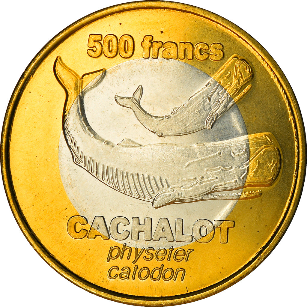 French Southern and Antartic Land, 500 Francs, Cachalot, 2011, MS(63)
