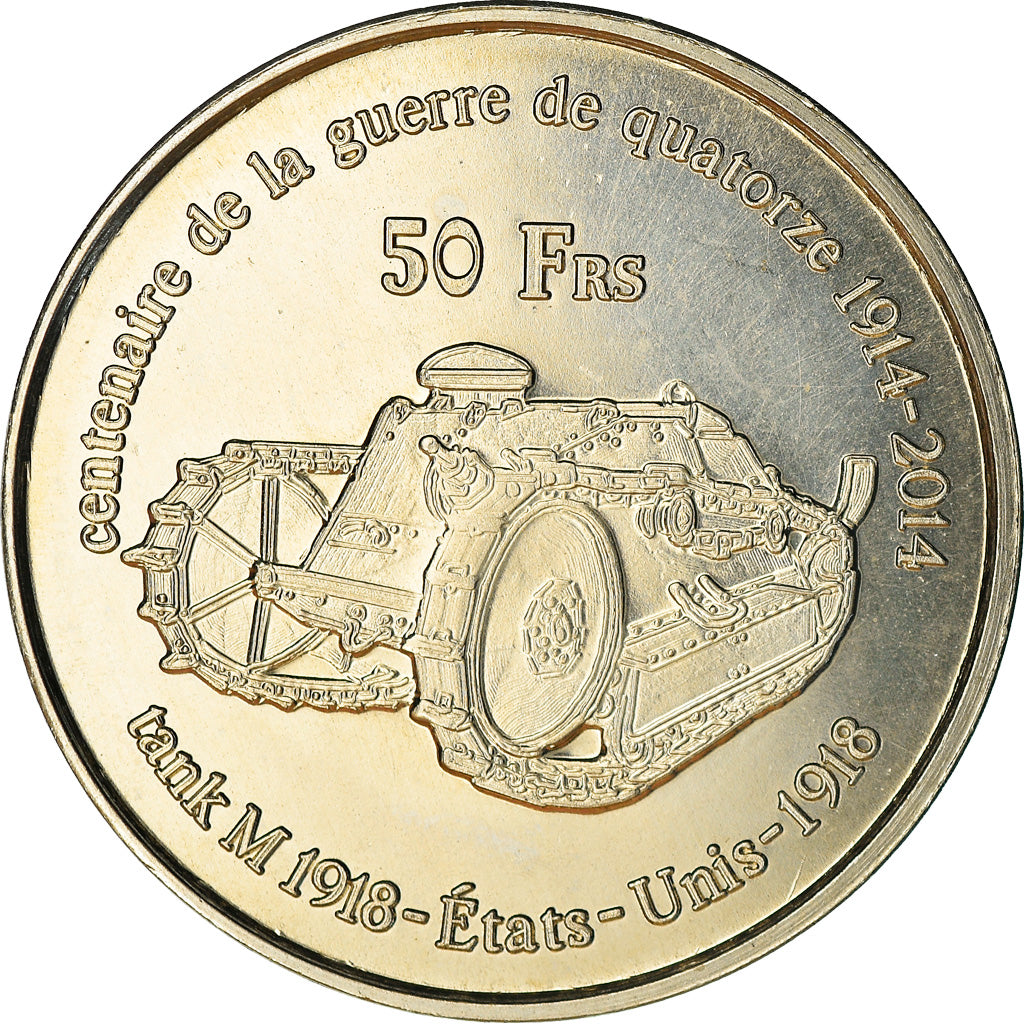 Terras Austrais e Antárticas Francesas, 50 Francs, Première Guerre Mondiale