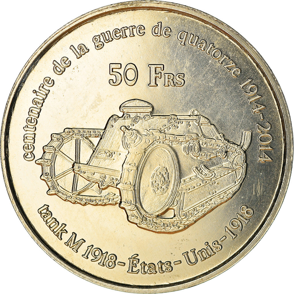 French Southern and Antartic Land, 50 Francs, Première Guerre Mondiale
