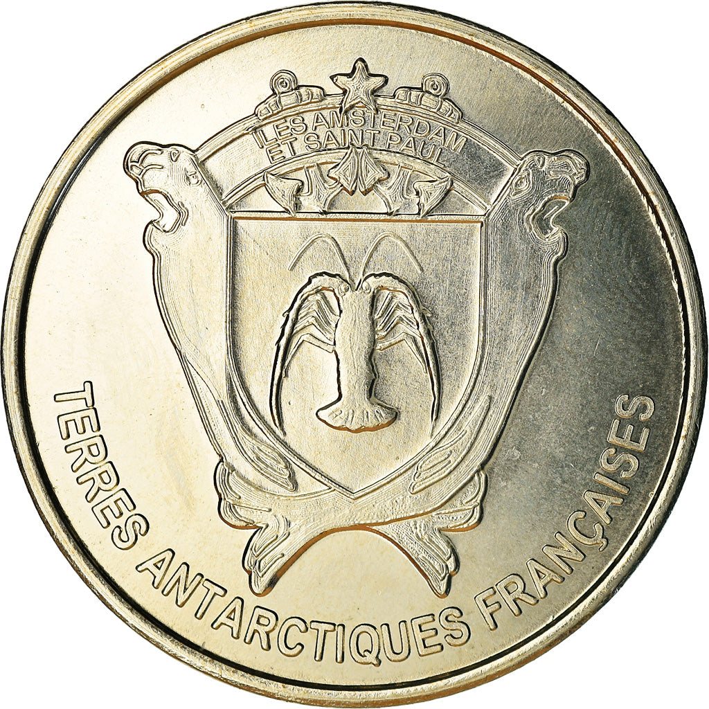 French Southern and Antartic Land, 50 Francs, Tank 2, 2014, MS(63), Cupro-nickel
