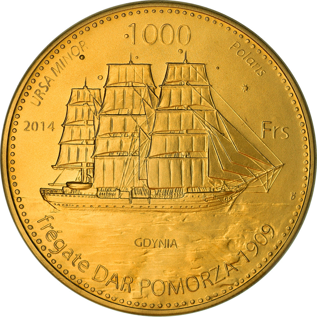 French Southern and Antartic Land, 1000 Francs, T.A.A.F, 2014, MS(64)