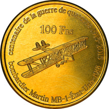 Monnaie, France, 100 Francs, 2015, Ile Juan Da Nova, SPL, Bronze-Aluminium
