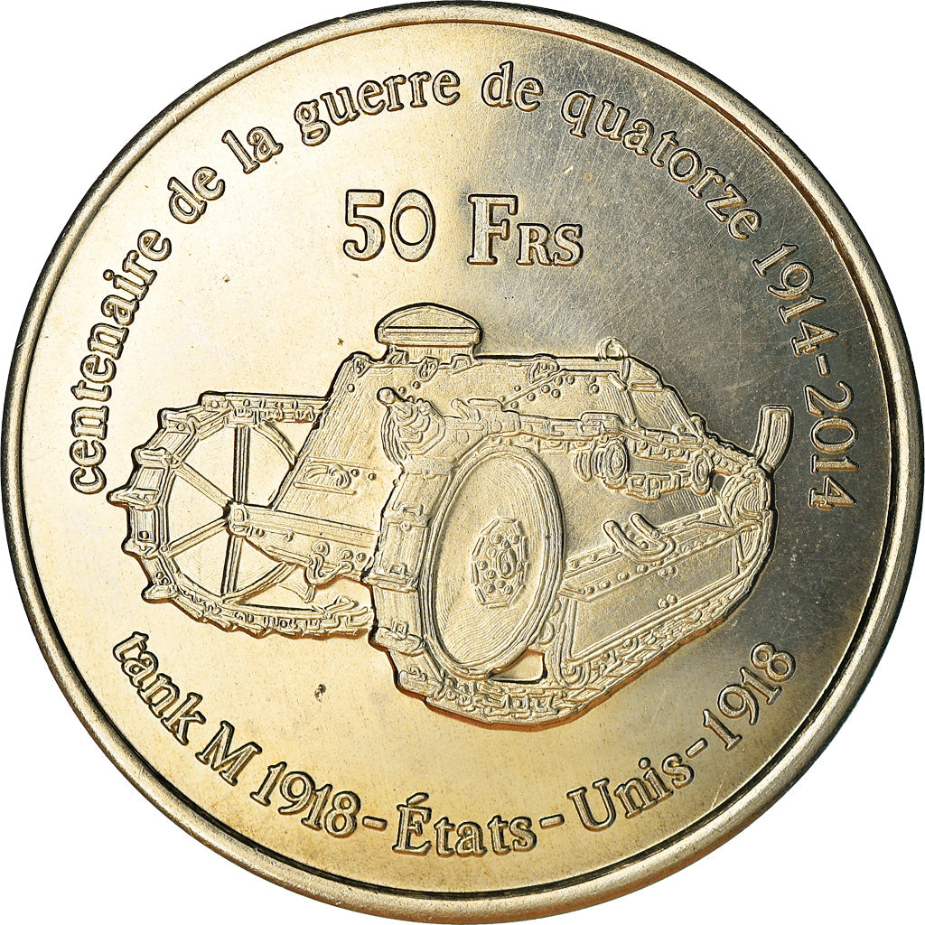 Münze, Frankreich, 50 Francs, 2014, Ile Juan Da Nova, UNZ, Cupro-nickel