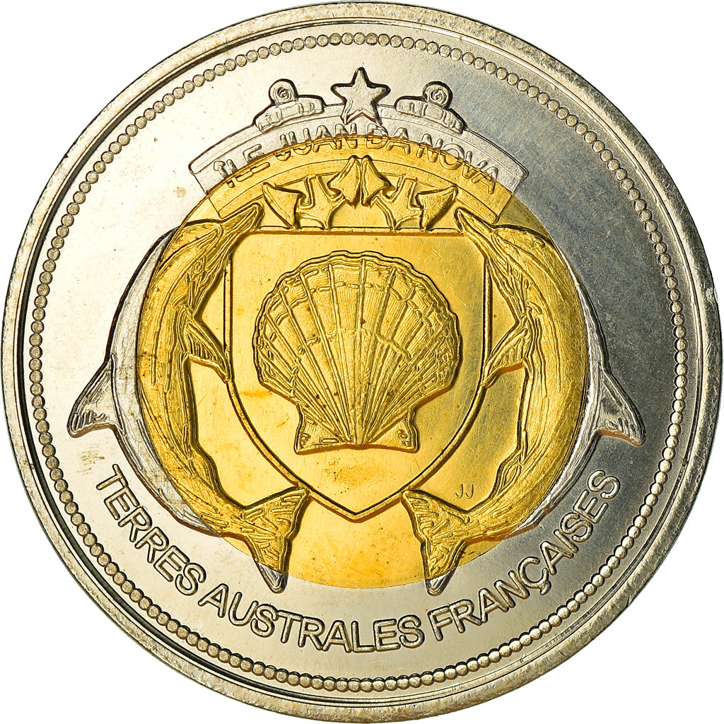 Coin, France, 500 Francs, 2013, Ile Juan Da Nova, MS(63), Bi-Metallic
