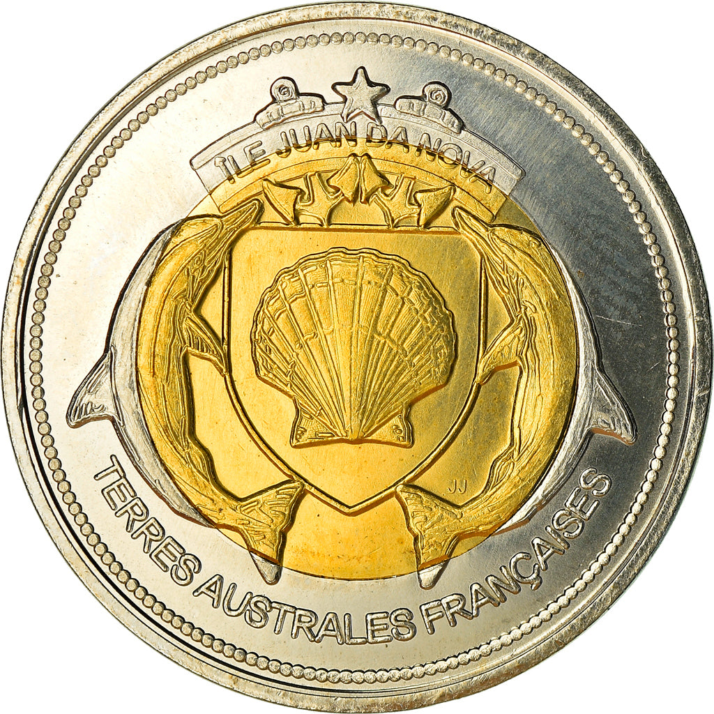 Coin, France, 500 Francs, 2013, Ile Juan Da Nova, MS(63), Bi-Metallic