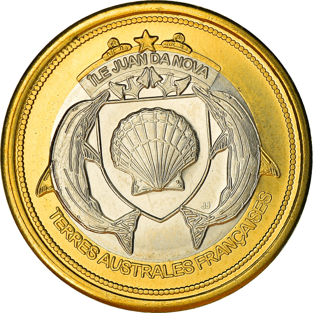 Coin, France, 200 Francs, 2013, Ile Juan Da Nova, MS(63), Bi-Metallic