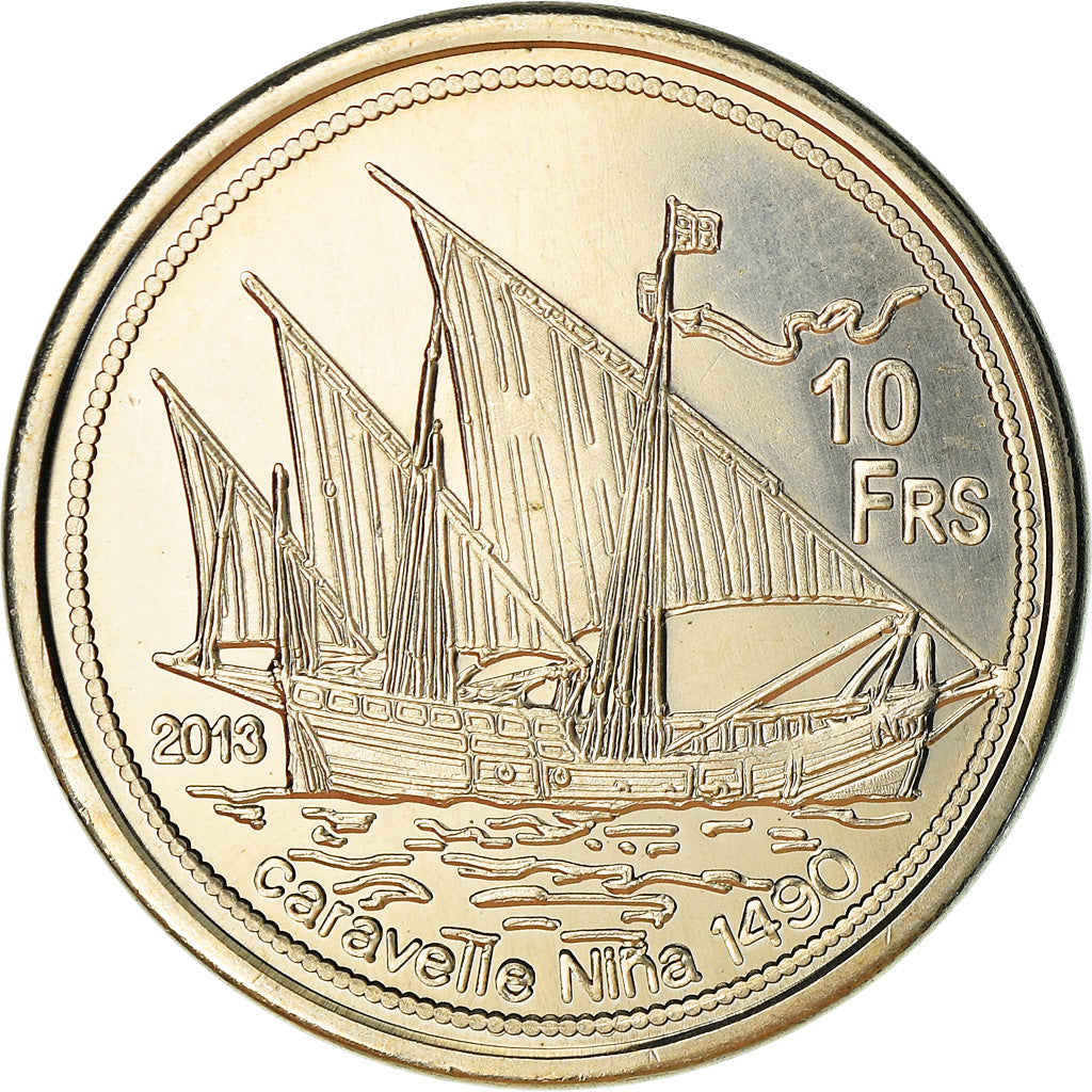 Monnaie, France, 10 Francs, 2013, Ile Juan Da Nova, SPL, Cupro-nickel Aluminium