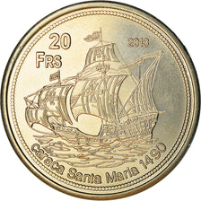 Münze, Frankreich, 20 Francs, 2013, Ile Juan Da Nova, UNZ, Cupro-nickel
