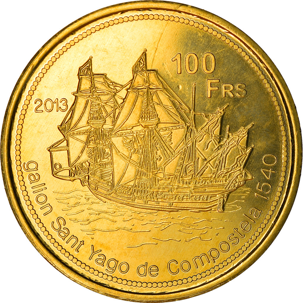 Moneta, Francia, 100 Francs, 2013, Ile Juan Da Nova, SPL, Bronzo-alluminio