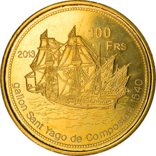 Moneta, Francia, 100 Francs, 2013, Ile Juan Da Nova, SPL, Bronzo-alluminio