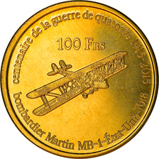 Monnaie, France, 100 Francs, 2015, Bassas da India, SPL, Bronze-Aluminium