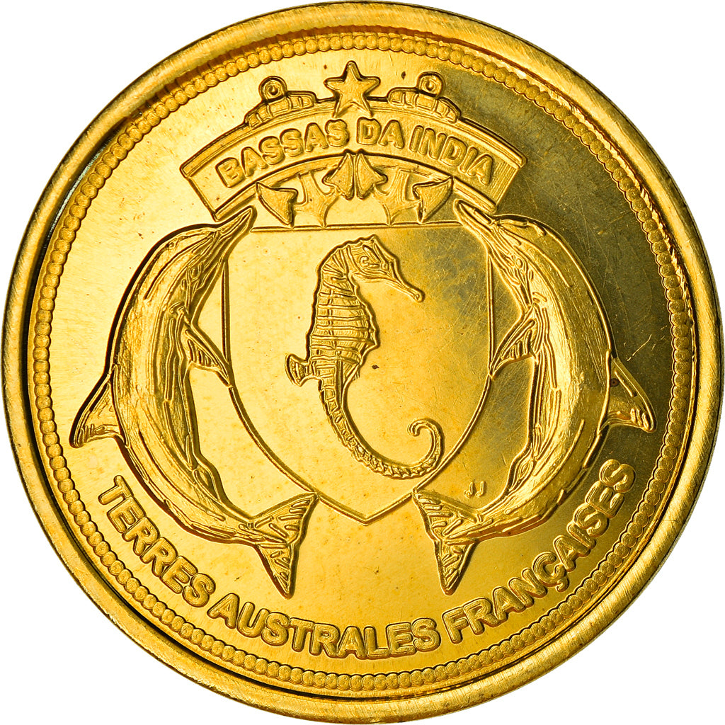 Münze, Frankreich, 100 Francs, 2012, Bassas da India, UNZ, Bronze-Aluminium